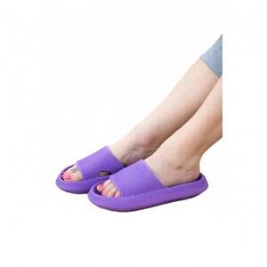 NEW JULIA ROSE women's insanely comfy beach casual slides in purple